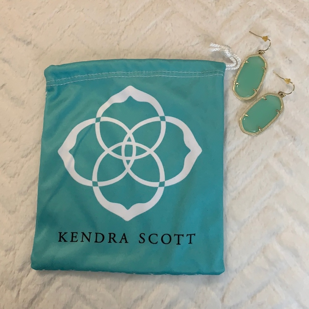 Kendra Scott light green (mint? jade?) earrings